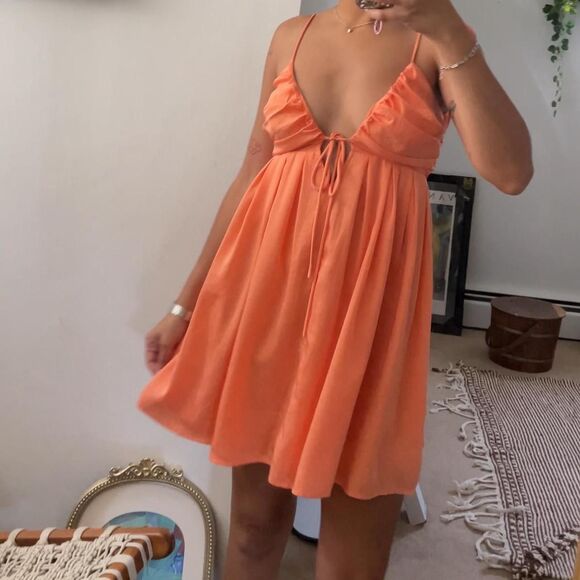 Lulus Women's Orange Dress - Picture 3 of 4